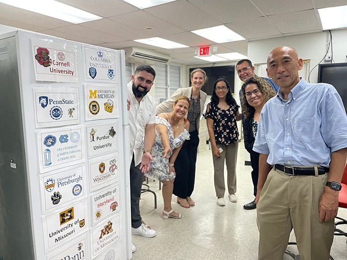 Pitt faculty with Dean of Academic Affairs San Miguel-Quiñones and directors of the UPR Ponce URISE program