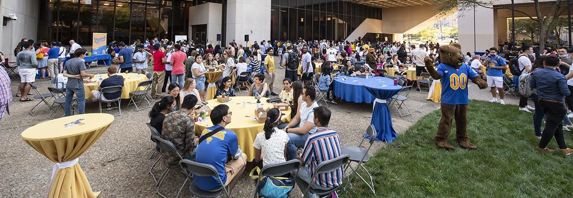incoming graduate and professional students attend annual orientation picnic